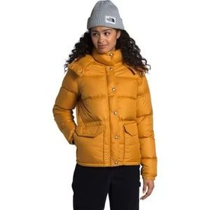 THE NORTHFACE sierra down retro vintage style parka in goldenrod yellow